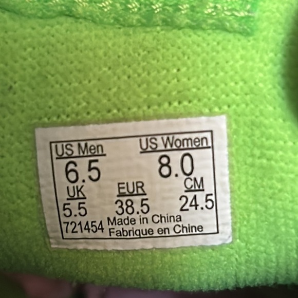 Vans Sk8 Hi Pro Classic Neon Green Skate Shoes Sneakers Mens 6.5 Womens 8 Hi-Top - Picture 5 of 11